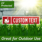 Custom Street Sign, Address Sign, 8 Colors, Reflective Option, Mounting Options, 4x18 Inch, Thick Rust-Free AlumaBond, Made in USA By My Sign Center (Iconic)