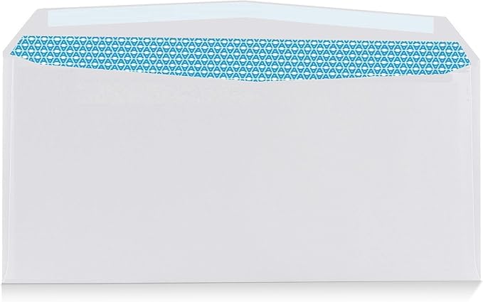 Aimoh 1000#9 Custom Printed Courtesy Reply Mail Gummed Security Envelopes - Personalized with Logo and/or Return Address - Gummed Closure, 3-7/8 x 8-7/8 Inches, 1000 Count (7-30128-1000)