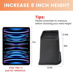 MXMZHXU Bed Risers 2 inch, 3 inch, 4 inch, 6 inch or 8 inch Heavy Duty Furniture Risers, Up to 6000 Lbs L Shaped Design Bed Lifts Blocks for Couch Desk Sofa Table (Black, 8 Inch 4 Pack)