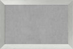Amanti Art Silver Framed Magnetic Board 24x36 Large Vision Board for use with Magnets, 100% Metal Sheet to Display Items as Office Decor or for Home Organization in mudroom, Kitchen or Kids Room