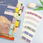Potanro Sticky Book Tabs 360PCS Notebook Colorful Book Annotation Tabs Kit Writable Repositionable Color Page Markers Bible Tabs for Office Supplies