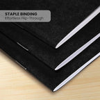 Small Lined Notebooks Bulk – Black Kraft Paper Cover, 48 Pack 4.25 x 5.5 in Mini Composition Journals for Kids, Students, Travel, DIY Crafts, Note-Taking, Scrapbooking, Pocket-Size Writing Journals