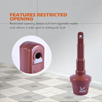OranclUS Weatherproof Outdoor Standing Disposal Bin with Lid – Durable All-Weather Waste Receptacle for Yard, Porch, Deck, Terrace, Entrance (Coffee, 30in-4Pack)
