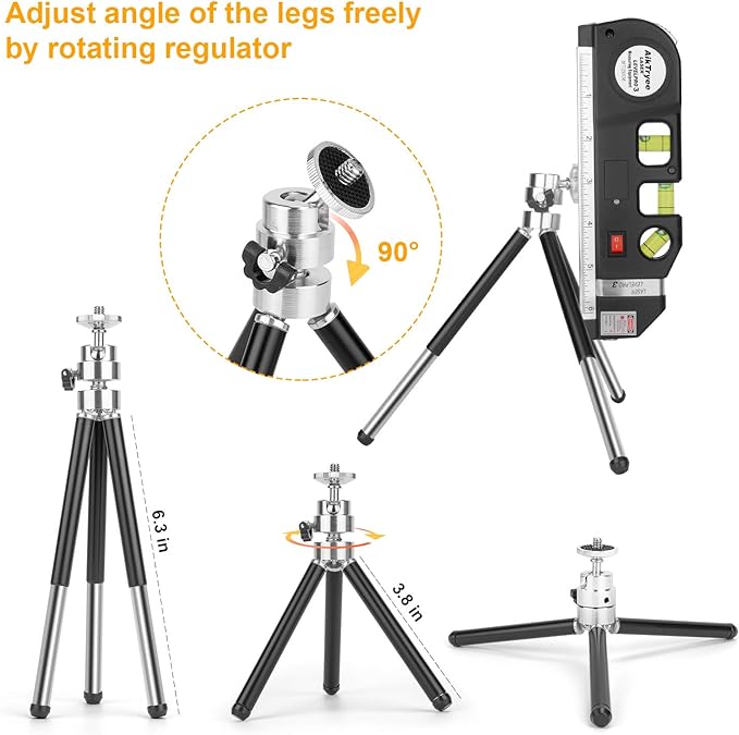 Laser Level Tool Multipurpose Laser Level Line Laser Kit With triangle bracket for Picture Hanging, cabinets Walls by AikTryee