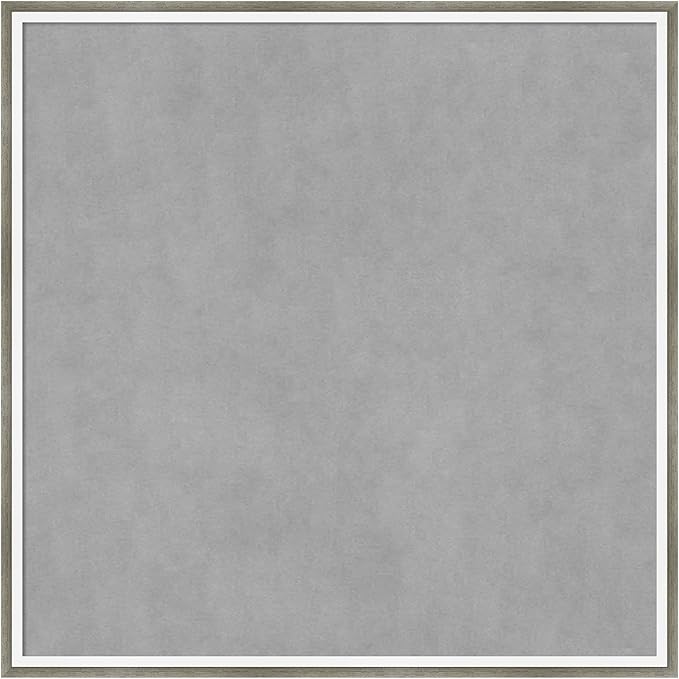 Amanti Art Silver Framed Magnetic Board 25x25 Medium Vision Board for use with Magnets, 100% Metal Sheet to Display Items as Office Decor or for Home Organization in mudroom, Kitchen or Kids Room