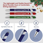 CRME Bulk Custom Pens Personalized Pen with Name Logo Engraved Metallic Customized Pen Black Ink Metal Stylus Pen for Touch Screens Perfect Writing Pens Ideal for School Teachers Team Events Pink