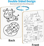 OSIMIG 26 Pack Small White Board Dry Erase, Mini Dry Erase Board 9" x12”, Double Sided Personal Whiteboards with 26 Erasers, White Boards for Students Teachers School Supplies