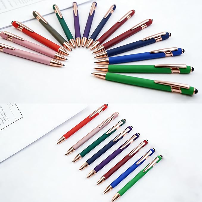 CRME 10pcs Inspirational Ballpoint Pens Set Different Copywriting Combination Black Ink Pens Basics Office Supplies Funny Office Gifts Company Event Party Inspirational Gifts
