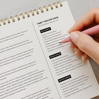 Stay on Track Habit Tracker Wall Calendar – Daily, Weekly & Monthly Habit Journal for Goal Setting & Productivity – Undated Spiral Planner by ThreeKin Collective