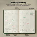 Dated, 2026 Planner, 5.8” x 8.3” - The #1 Productivity Planner to Achieve Your 2026 Goals - Planner 2026-2027 by PRODUCTIVITY STORE (A5, GREEN)