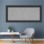 Amanti Art Black Framed Magnetic Board 25x53 Oversize Vision Board for use with Magnets, 100% Metal Sheet to Display Items as Office Decor or for Home Organization in mudroom, Kitchen or Kids Room