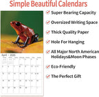 2026 Wall Calendar,Calendar 2026, November 2025 - December 2026, Wall Calendar Frog, 12" x 24" Opened,Full Page Months Thick & Sturdy Paper for Calendar Organizing & Planning