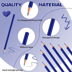 sqzrmdcg 36 PCS DurkBlue Colored Pencils, Pre-sharpened Professional Wooden Art Pencils Set for Artists Painting | Premium Drawing Sketching Supplies (DurkBlue)