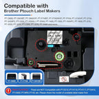 Labelife TZ Tape 24mm 0.94 Laminated Clear TZe-151 Compatible with Brother P Touch TZe Label Tape 1 Inch Label Maker Tape TZe151 for Brother PT-D600 PT-D610BT PT-P710BT PT-P700 PT- P910BT, 5-Pack
