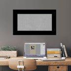 Amanti Art Black Framed Magnetic Board 17x29 Small Vision Board for use with Magnets, 100% Metal Sheet to Display Items as Office Decor or for Home Organization in mudroom, Kitchen or Kids Room