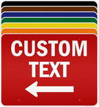Custom Arrow,Custom Directional Sign, Left Arrow,36x48 Inches, Reflective, Rust Free DiBound, Fade Resistant, Made in USA by My Sign Center