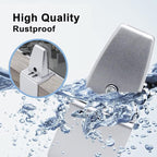 Aluminum Vertical Clamp Partition Board Acrylic Desk Divider Support Clamp for Clear Shield for Desktop Countertop Reception