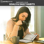 Panda Planner Classic A5 Daily Planner 2026 - Undated Quarterly & Productivity Planner with Hourly Schedule, To Do List, Daily Journal, Goal Planner, Habit Tracker & Gratitude Organizer – Black