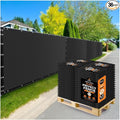 Xpose Safety Privacy Fence Screen 8’ x 50’ (36 Pack) – Bulk Half Pallet – Heavy Duty Black Mesh with 90% Visibility Block, UV Protection – Includes Cable Ties for Garden, Yard, Nursery, Kennel,Dog Run