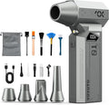 Compressed Air Duster, 150000RPM Electric Air Duster with LED Display & Brushless Motor, 4-Gear Air Blower Rechargeable with LED Light, Cordless Turbo Fan for Computer, Keyboard, Car, Home, Outdoor
