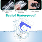 200Pcs Badge Holder Plastic ID Badge Holder Clear Vertical ID Card Holder 2.5" x 4.5" Waterproof Name Badge Holders for ID Card/Credit Card/Student Card