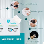 GlintFy Lens Wipes for Eyeglasses, Lens Wipes 5.1″×5.9″ – 400 Count (Pre-moistened Indepently Packaged,Safe,Scratch Free, Suitable for Eyeglass,Sunglasses,Camera,Goggle,Phone,Tablet)