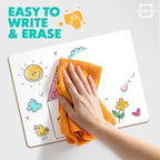 Scribbledo Small White Board Dry Erase Mini Whiteboard 9x12 Inch Small Dry Erase Board Marker Board Dry Erase Lapboards Handheld Personal White Boards for Students Whiteboard Office