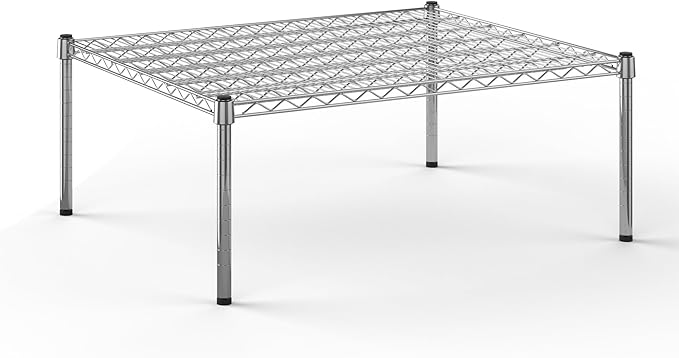 Regal Altair 30''W x 36''L x 14''H Chrome Plated Wire Dunnage Rack | Off The Floor Storage