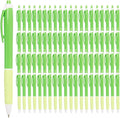 Simply Genius Bulk Office Pens – 100 Retractable Ballpoint Writing Instruments in Black Ink for Schools, Notebooks & Journals (Green, 100pcs)