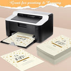 Fainne 200 Sheets 8.5 x 11 Inches Card stock Thick Paper Heavyweight Card Stock Printer Paper 250 GSM 92 lb Cover 170 lb Text for Invitations Menus Crafts DIY Projects(Cream)