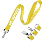 Wristband Bros Custom Lanyards For ID Badges, Keys & More | Add Text & Logos | Choose Your Attachment | Bulk Quantities For Events