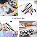 Soccer Texture Pencil Case Big Capacity Storage Pencil Pouch Stationery Bags With Zipper Portable Pen Holder Box Organizer For Boys Girls Teens Student College School Office Supplies