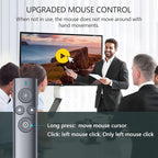 Norwii Presentation Clicker with Digital Pointer for TV LED LCD Screen, Presentation Remote, Slide Clicker, Wireless Presenter with Highlight, Magnify, Mouse Left Click - N95s Pro 32G(Green Light)