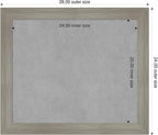 Amanti Art Grey Framed Magnetic Board 24x28 Medium Vision Board for use with Magnets, 100% Metal Sheet to Display Items as Office Decor or for Home Organization in mudroom, Kitchen or Kids Room