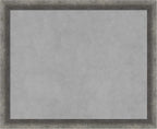 Amanti Art Grey Framed Magnetic Board 18x22 Small Vision Board for use with Magnets, 100% Metal Sheet to Display Items as Office Decor or for Home Organization in mudroom, Kitchen or Kids Room