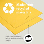 AudioSilk Acoustic Panels, 2 Pack, Large, 46" x 23", Yellow