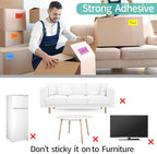 STARLIBOO Colored Labels Stickers, 3 x 2 Inch Rectangular Moving Labels for Boxes, 8 Colors Large Moving Stickers- 320 Pack