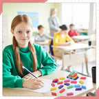 Yaomiao 180 Pcs Bulk Erasers for Kids Pencil Beveled Erasers Colorful Christian Motivational Gifts Bulk for Kids Students Classrooms, Drawing, Back to School (Bright,Jesus Loves You)