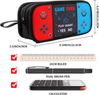 Easozoom Large Game Controller Pencil Case for Teen Boy Kid Capacity Pen Box Pouch Organizer Holder Bag with 3 Compartments & Zipper School College Office Supplies(1PCS Pencil Case)