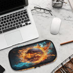 Pardick Pencil Case，Basketball Fire Big Capacity Pencil Pouch Coin Pouch Stationery Organizer For Teen School