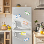 Dry Erase Magnets Set - 24 Pack - 4x2 in Whiteboard Magnetic Notes Planning Pads Labels - Small White Board Magnet Strips Name Tags for Home and Office