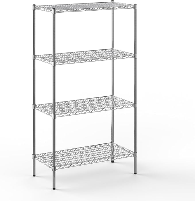 Regal Altair 18" Deep x 36" Wide x 64" Height Wire Shelving Kit | 4-Tier | NSF Commercial Storage Rack Unit
