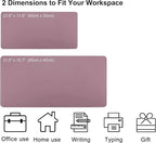 SUJAYU Dual Sided PU Leather Desk Pad, Mouse Pad, Office Desk Mat, Non-Slip Laptop Desk Pad, Waterproof Desk Writing Pad for Office and Home (23.6" x 11.8", Pink+Purple)