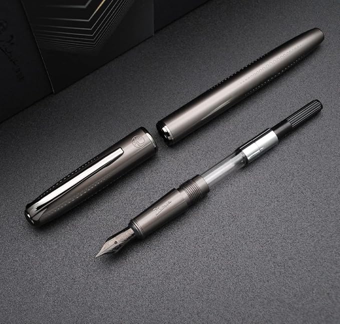 Picasso 916 Malage Fountain Pen Original Box New Version (Starlit Night Gray, Extra Fine Nib 0.38mm)