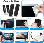 walrfid 4 Pack Screen Cleaner Spray and Wipe for Laptop Monitor and Car Screens, Phone Touchscreen Mist Cleaning Kit for Cellphone, Tablet, PC, Computer, LCD, MacBook, iPhone, iPad, Mac Pro - Black
