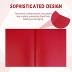 gisgfim 15Pcs Certificate Holders Diploma Covers Single Sided Gold Foil Border Award Certificate Covers for Letter Size 8.5x11 Certificates Cardstock Document Papers Storage Organizer (Bright red)