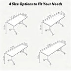 Goakwwuz Conference Room Tables Folding Conference Table Modular White Training Tables with Wheels, Large Flip Top Table for Office,Classroom,Meeting Room(4, White, 55.1”)