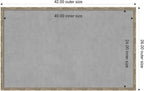 Amanti Art Silver Framed Magnetic Board 26x42 Large Vision Board for use with Magnets, 100% Metal Sheet to Display Items as Office Decor or for Home Organization in mudroom, Kitchen or Kids Room