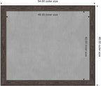 Amanti Art Black Framed Magnetic Board 46x54 Oversize Vision Board for use with Magnets, 100% Metal Sheet to Display Items as Office Decor or for Home Organization in mudroom, Kitchen or Kids Room