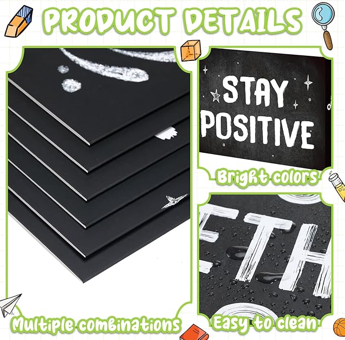 Honoson 24 Pcs Bulk Inspirational Privacy Folders for Students Cardboard Test Privacy Boards Motivational Words Desk Dividers Shield for Classroom School Study Supplies, 6 Styles(Monochromatic)